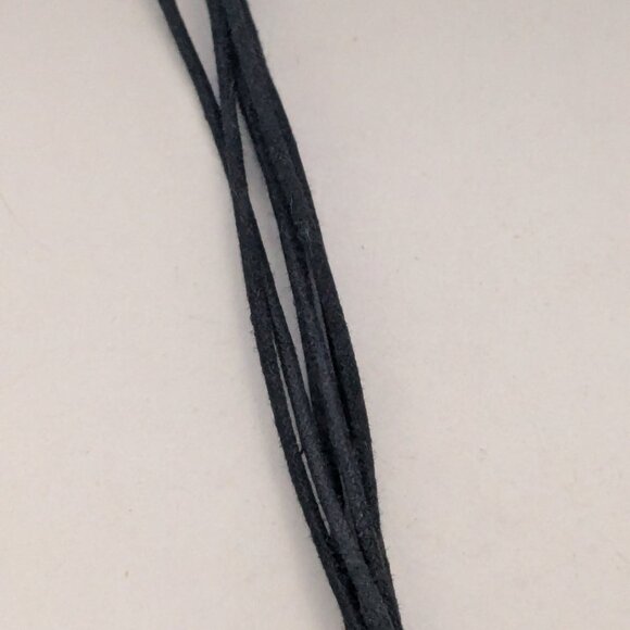 BRIGHTON Toggle Charm Black Glass Corded Necklace - Picture 6 of 6